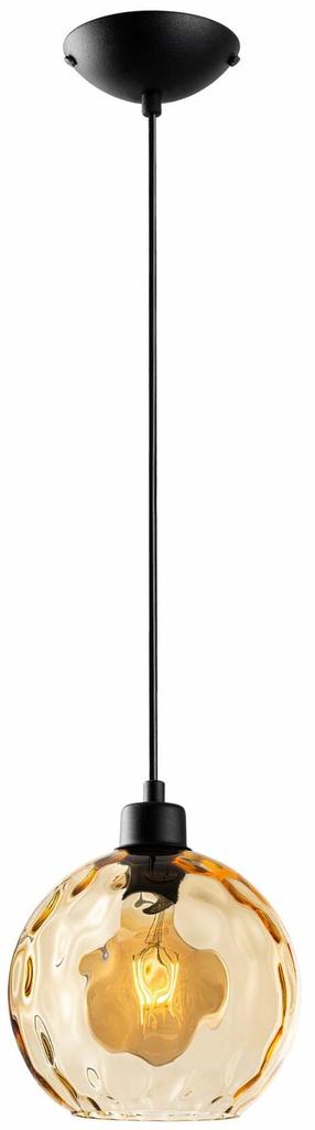 Lampa karināms Opviq Benek 20-14304 521SHN3534, E27, 1 x 40 W, dzeltena krās. / melna krās., 20 x 20 cm