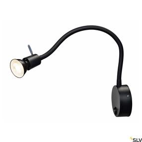 Šviestuvas sieninis SLV Dio Flex Plate QPAR51, GU10, 1 x 50 W, juoda sp. / juoda sp.