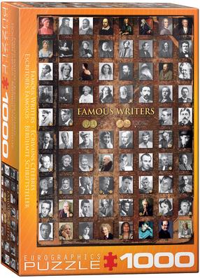 Пазл Eurographics Famous Writers 6000-0249, 67.6 см x 48.9 см, 1000 шт., коричневый цв./черный цв./серый цв.