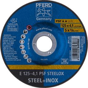 Šlifavimo diskas Pferd PSF, 125 mm x 22.23 mm