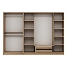 Skapis Kalune Design Kale 7670, brūna krās., 52 cm x 270 cm x 210 cm