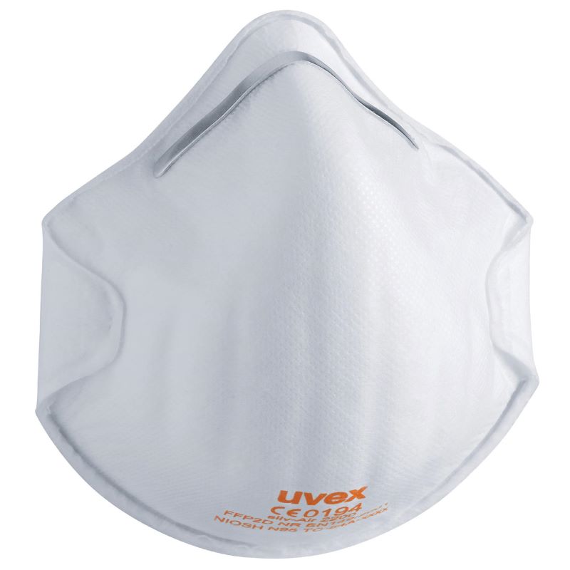 Respiraator Uvex 2200 FFP 2, valge v., 3 tk