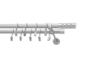 Karnizo komplektas Karpol Eliza Crystal Cylinder, 200 cm, Ø 16 mm, matinė chromo sp.