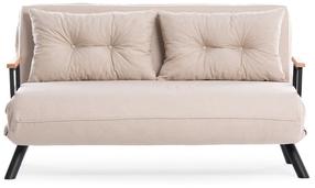 Sofa-lova Hanah Home Sando 2-Seater, kreminė sp., 50 x 133 cm x 45 cm