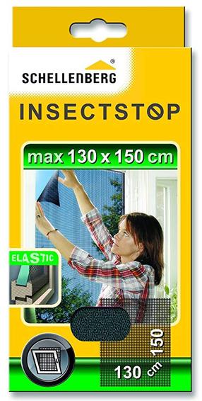 Moskītu tīkls Schellenberg Insectstop 51009, pelēka krās., 150 cm x 130 cm