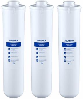 Filtra kārtridžu komplekts Aquaphor K3, 3 gab.