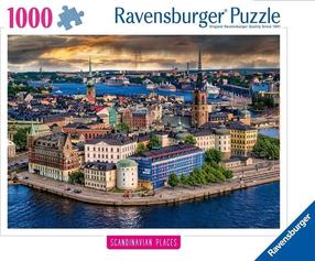 Dėlionė Ravensburger Scandinavian Places Stockholm, 50 cm x 70 cm, 1000 vnt., įvairių spalvų