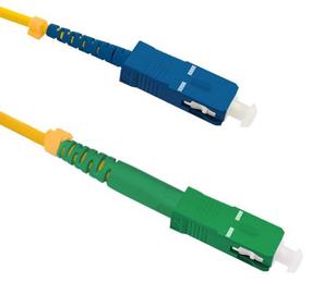 Провод Qoltec SC/APC, SC/UPC, 7 м, желтый цв.