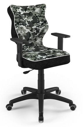 Vaikiška darbo kėdė Duo ST33 Size 6, 40 x 42.5 x 91.5 - 104.5 cm, juoda/žalia