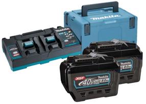 Komplekts, akumulators, lādētājs un koferis Makita XGT, 40 V