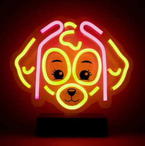 Dekorācija "Suns"/"Paw Patrol" Forever Light Skye OW-120546 ar LED apgaismojumu, 25 cm, dzeltena krās./rozā krās.