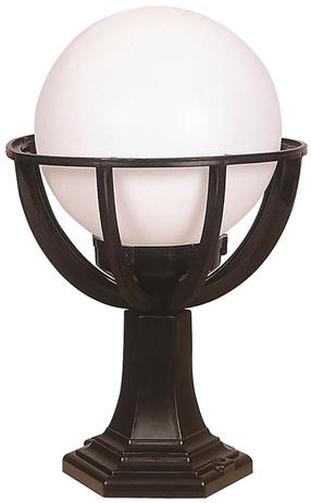 Pastatomas lauko šviestuvas Opviq BSU-68080-BSY-M6-KOP, 60W, E27, IP65, juoda sp., 30 cm x 45 cm