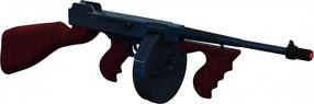 Rotaļu ierocis Gohner Gangsters 155132/6, 74.5 cm Melna krās.