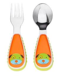 Stalo įrankiai Skip Hop Zoo Utensil, 3 m., nerūdijantysis plienas, oranžinė sp.