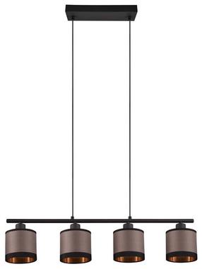 Šviestuvas lubų Reality Davos R31554041, E14, 4 x 10 W, ruda sp. / juoda sp.
