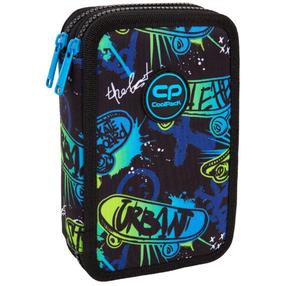 Pinal, koos tarvikutega CoolPack Jumper 2 Skate Night, 19.5 cm x 12.5 cm, sinine v./must v./roheline v.