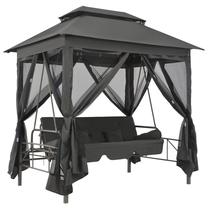 Lauko sūpynės VLX 45073, antracito sp., 220 cm x 160 cm x 240 cm
