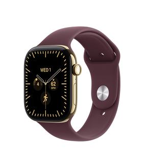 Viedpulkstenis Apple Watch Series 12 GPS + Cellular 46mm MJGR4ET/A, radiant gold titanium korpuss ar burgundy sporta siksniņu - S/M