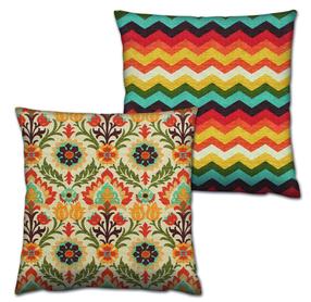 Dekoratyvinė pagalvėlė Mioli Decor Set, raudona sp./įvairių spalvų, 43 cm x 43 cm, 2 vnt.
