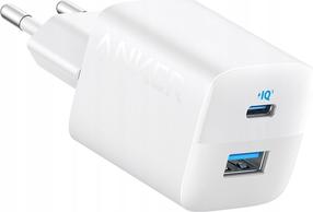 Telefoni laadija Anker 323, USB Type C/USB Type A, valge v., 33 W
