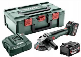 Akumuliatorinis kampinis šlifuoklis Metabo WB 18 LT BL 11-125 2x, 18 V