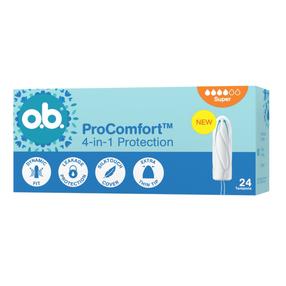 Hügieenilised tampoonid O.B. ProComfort 4in1, Super, 24 tk