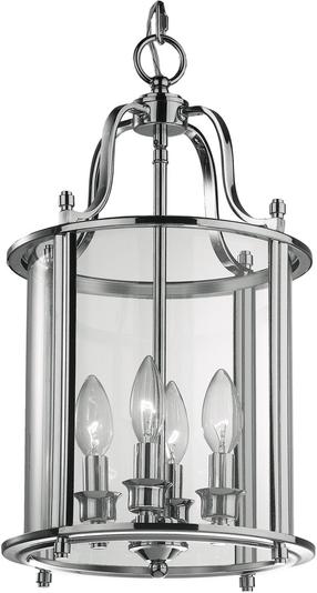 Šviestuvas kabinamas Cosmo Light New York P04550CH, E14, 4 x 40 W, skaidri sp./sidabro sp. / sidabro sp., 27 x 48 cm