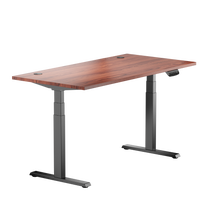 Datorgalds regulējams augstums Up Up Thor KD-57051PT/B-D32-80M, 150 cm x 75 cm, 62 - 128 cm, melns krās./valriekstu krās.