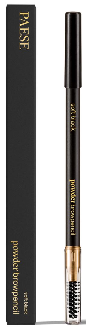Uzacu zīmulis Paese Powder, 1.19 g, soft black krās. -