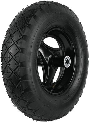 Ritenis ķerrai Truper Reinforced Pneumatic Wheelbarrow Wheel, 4.00-8 16 "