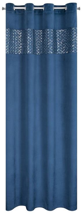 Naktinė užuolaida ZKZQ-04, tamsiai mėlyna sp., 140 cm x 250 cm