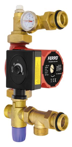 Termostatiskais elements Ferro GM1F-60GPA, kolektoram, apkures sistēmām, g1