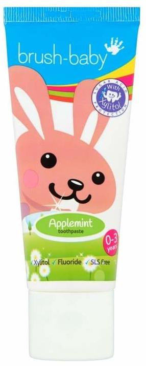 Dantų pasta Brush-baby Applemint, mėtų skonio/obuolių skonis, 50 ml