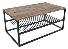Журнальный столик Kalune Design Asude, черный цв./сосновый цв., 95 см x 55 см x 43 см