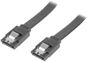 Laidas Lanberg SATA To SATA 6 Gb/s CA-SASA-14CU-0030-BK SATA, SATA, 0.7 m, juoda sp.