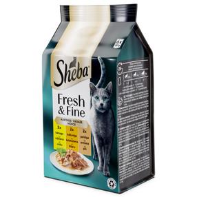 Šlapias kačių maistas Sheba Mini Pouch, paukštiena, 0.05 kg, 6 vnt.