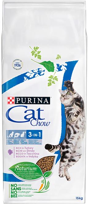Sausas kačių maistas Purina Cat Chow, kalakutiena, 15 kg