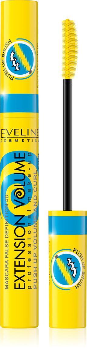 Blakstienų tušas Eveline Extension Volume, 10 ml, juoda sp. black