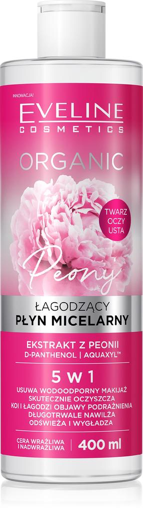 Мицеллярная вода Eveline Organic Peony, 400 мл