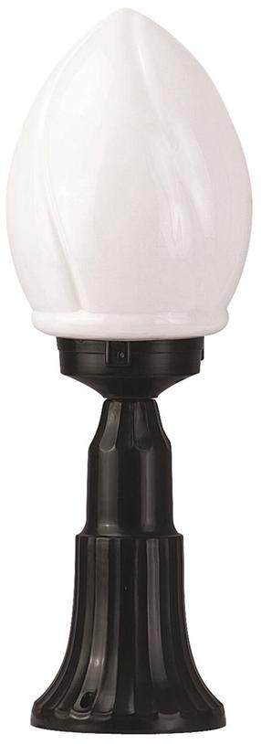 Pastatomas lauko šviestuvas Opviq BSU-68204-BSY-M1-K, 60W, E27, IP65, juoda sp., 20 cm x 55 cm