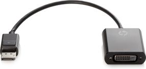 Adapteris HP DisplayPort to DVI-D FH973AA Displayport, DVI-D, 0.19 m, melna krās.
