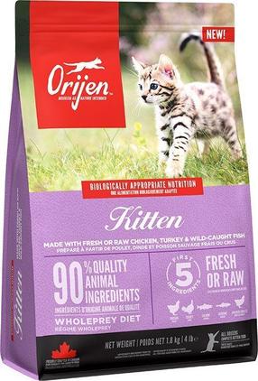 Sausas kačių maistas Orijen Kitten DLZORJKSK0018, žuvis/vištiena/kalakutiena, 1.8 kg