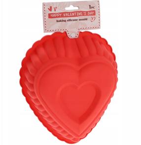 Küpsetusvorm La Cucina Heart 95151, punane v., 25 cm x 16 cm