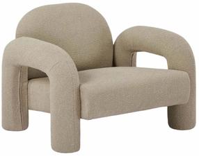 Krėslas Homla Sedia Teddy Boucle, smėlio sp., 88 cm x 95 cm x 70 cm