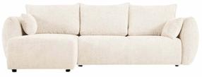 Kampinė sofa - lova Cosmopolitan Design Matera Eden 2, šviesiai smėlinė, kairinė, 173 x 253 cm x 86 cm