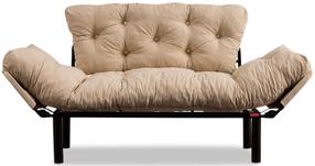 Dīvāns-gulta Hanah Home Nitta 859FTN1216, krēmkrāsa, 155 x 85 cm x 73 cm