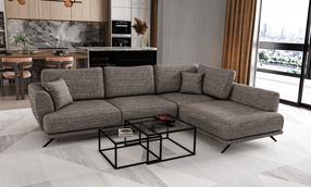 Kampinė sofa Larde Marte 130, pilka sp., dešininė, 191 x 276 cm x 90 cm