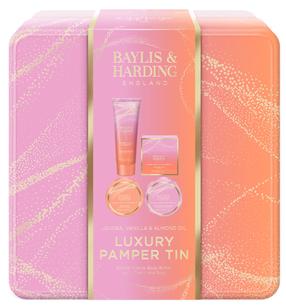 Kehahoolduskomplekt Baylis & Harding Jojoba, Vanilla & Almond Oil Luxury, 4 tk