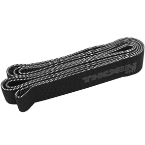 Pretestības gumija Thorn Fit Superband Textil, 208 cm x 5 cm, melna krās.