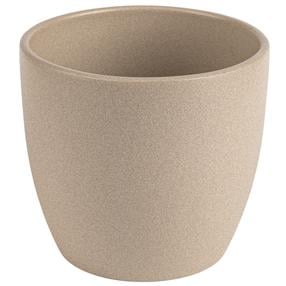 Puķu pods Domoletti Emi, keramika, Ø 13.5 cm, bēša krās.